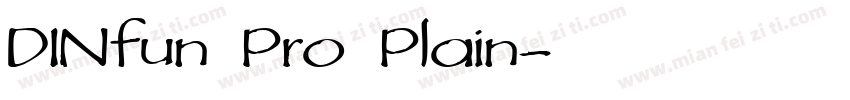 DINfun Pro Plain字体转换